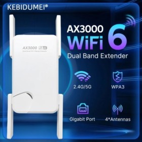Repetidor inalámbrico WIFI6 AX3000 Gigabit, amplificador de señal de d