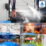 Enchufe Estanco IP66, 3680W Enchufe Exterior Impermeable con Interruptor, 16A Pared Toma de Corriente de Cable y Tapa Abatible,
