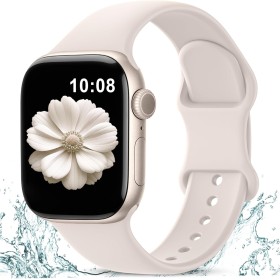 Higgs Correa de Silicona Suave Compatible con Apple Watch 38mm 40mm 41mm 42mm 44mm 45mm 46mm 49mm - Pulsera para Series Ultra SE
