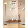 GIACOMO Lámpara de Pie LED Regulable 42W 3800LM con Control Remoto y Táctil Ajuste Lineal de Temperatura de Color y Brillo Para