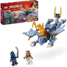 LEGO Ninjago Joven Dragón Riyu de Juguete con 3 Minifiguras de Ninja para el Juego de Roles, Maqueta de Construcción Infantil,