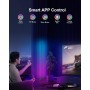 Miortior Lámpara de Pie LED, Lámpara de Pie Regulable RGB con Control Remoto y APP, Sincronización Musical, 16 Millones de