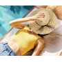 Sombrero de Paja para Mujer Plegable Bohemia Verano Mujeres Sombrero de la Playa del Borde Suave Transpirable Grande Ancho Cap
