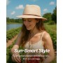 Zylioo S/M/L/XL/XXL Sombrero de Paja, Sombrero para el Sol, Cabeza Grande/pequeña, protección UV, Sombrero de Verano de Paja