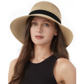 Zylioo S/M/L/XL/XXL Sombrero de Paja, Sombrero para el Sol, Cabeza Grande/pequeña, protección UV, Sombrero de Verano de Paja