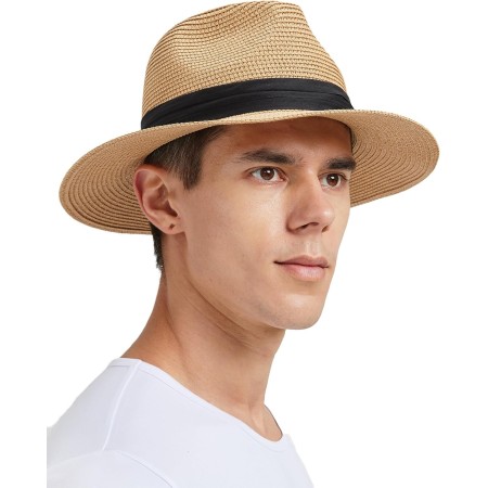 Zylioo S/M/L/XL/XXL Sombrero de Paja, Sombrero para el Sol, Cabeza Grande/pequeña, protección UV, Sombrero de Verano de Paja