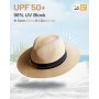 Zylioo S/M/L/XL/XXL Sombrero de Paja, Sombrero para el Sol, Cabeza Grande/pequeña, protección UV, Sombrero de Verano de Paja