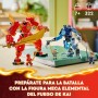 LEGO Ninjago Meca Elemental del Fuego de Kai, Figura Roja de Acción Articulada y Minifigura de Zane y 3 Personajes para el Juego