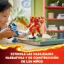 LEGO Ninjago Meca Elemental del Fuego de Kai, Figura Roja de Acción Articulada y Minifigura de Zane y 3 Personajes para el Juego