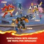 LEGO Ninjago Meca Elemental del Fuego de Kai, Figura Roja de Acción Articulada y Minifigura de Zane y 3 Personajes para el Juego
