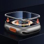 Protectores de Pantalla para Apple Watch Ultra de 49mm, Vidrio Templado 9h Marco de AleacióN de Titanio, Mantiene el Original,