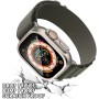 Protectores de Pantalla para Apple Watch Ultra de 49mm, Vidrio Templado 9h Marco de AleacióN de Titanio, Mantiene el Original,