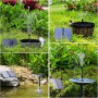 AISITIN Fuente Solar Jardin Exterior 20W de Bricolaje Última Actualización Bomba de Agua Solar Plegable Jardín Estanque, Fuente