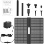 AISITIN Fuente Solar Jardin Exterior 20W de Bricolaje Última Actualización Bomba de Agua Solar Plegable Jardín Estanque, Fuente
