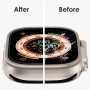 Protectores de Pantalla para Apple Watch Ultra de 49mm, Vidrio Templado 9h Marco de AleacióN de Titanio, Mantiene el Original,