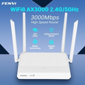 Fenvi WiFi 6 enrutador AX3000 banda Dual 3000Mbps 2,4G/5GHz Gigabit Wi