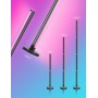 luxceo Lampara de Pie Led 165cm, RGB Lámpara de Pie Moderna con Remoto y APP,16 Millones de Colores,Sincronización Musical y
