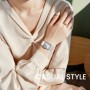 AMSKY Original Milanese Loop Metalica Compatible con Correa Apple Watch 40mm 44mm 46mm 45mm 41mm 38mm 42mm 49mm, Magnética Metal
