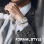 AMSKY Original Milanese Loop Metalica Compatible con Correa Apple Watch 40mm 44mm 46mm 45mm 41mm 38mm 42mm 49mm, Magnética Metal