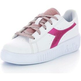 Zapatillas Diadora Game Step P Metallic C. PS 178648. De niña, de color blanco