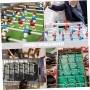 Mipcase 4 Piezas De Barras De Foosball De Metal De 4 Piezas Partes De Mesa De Futbolismo Manejo De Mesa De Fútbol Coda De Fútbol
