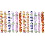 Falafoty 12 Piezas Collares Lei Hawaiano Guirnalda de Flores, Cadenas Hawaianas Guirnalda de Colore para Luau Fiesta Verano