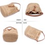 EVEOUT Bolsos Bandolera de Tejido Paja Mujer Bolsos Totes Grande Verano Estilo Bohemio Bolsos de Hombro Paja Playa