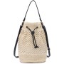 EVEOUT Bolsos Bandolera de Tejido Paja Mujer Bolsos Totes Grande Verano Estilo Bohemio Bolsos de Hombro Paja Playa