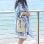 EVEOUT Bolsos Bandolera de Tejido Paja Mujer Bolsos Totes Grande Verano Estilo Bohemio Bolsos de Hombro Paja Playa