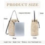 EVEOUT Bolsos Bandolera de Tejido Paja Mujer Bolsos Totes Grande Verano Estilo Bohemio Bolsos de Hombro Paja Playa