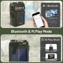Radio dinamo con manivela de emergencia Solar para exteriores, USB, po