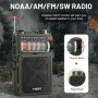 Radio dinamo con manivela de emergencia Solar para exteriores, USB, po