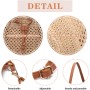 EVEOUT Bolsos Bandolera de Tejido Paja Mujer Bolsos Totes Grande Verano Estilo Bohemio Bolsos de Hombro Paja Playa