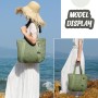LUI SUI Bolso tejido de paja en verano bolsa de playa de paja borla bolso de paja grande