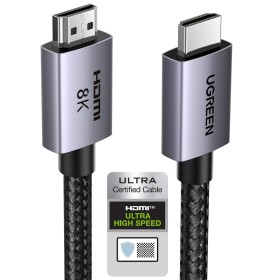 UGREEN Cable HDMI 2.1 8K Cable HDMI Certificado 8K 60Hz 4K 240Hz Ultra Alta Velocidad 48Gbps Aluminio eARC HDCP Dynamic HDR