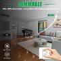 ALUSSO Downlight LED Techo Empotrable Regulable, 12W IP65 Focos LED Interior Techo Empotrado 3000K 4000K 5700K Ajustable,