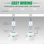ALUSSO Downlight LED Techo Empotrable Regulable, 12W IP65 Focos LED Interior Techo Empotrado 3000K 4000K 5700K Ajustable,