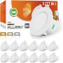 ALUSSO Downlight LED Techo Empotrable Regulable, 12W IP65 Focos LED Interior Techo Empotrado 3000K 4000K 5700K Ajustable,