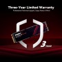 Kingspec 2TB M.2 SSD 2280 NVMe PCIe Gen4x4, Velocidad de Lectura hasta 7400 MB/s, 3D NAND Flash Internal SSD - PS5/PC Compatible