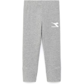 Diadora JG.Leggings Bounce, Light Middle Gray Melange, X-Large Niñas y niñas