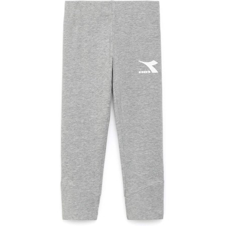 Diadora JG.Leggings Bounce, Light Middle Gray Melange, X-Large Niñas y niñas