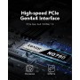 Lexar NM620 SSD 256GB, M.2 2280 PCIe Gen3x4 NVMe 1.4 SSD Interno, hasta 3500 MB/s de Lectura, 1300 MB/s de Escritura, para