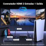 UGREEN Switch HDMI 2.1 8K 60Hz 4K 120Hz Switcher 3 Entradas a 1 Salida 1080P Dolby Vision Atmos HDR 3D Alta Velocidad 48Gbps