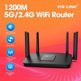 PIX-LINK AC06 Enrutador Wi-Fi inalámbrico de doble banda de 1200Mbps c