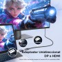 UGREEN Adaptador DisplayPort a HDMI Hembra Unidireccional 4K 30Hz 2K 60Hz 1080P 120Hz Convertidor DP a HDMI Carcasa de Aluminio