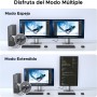 UGREEN Adaptador DisplayPort a HDMI Hembra Unidireccional 4K 30Hz 2K 60Hz 1080P 120Hz Convertidor DP a HDMI Carcasa de Aluminio