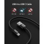 JALIXI Cable Mando PS5 3M, Cable USB C Large Carga Rápida de Nailon Trenzado para Mando Playstation 5, Xbox Serie X S, Negro