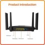 PIX-LINK AC06 Enrutador Wi-Fi inalámbrico de doble banda de 1200Mbps c