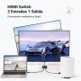 UGREEN HDMI Switch 4K 60Hz 2 Entradas 1 Salida con 1M Cable Bidireccional Splitter 1 In 2 out Soporte HDR 3D HDCP2.2 Compatible