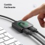 UGREEN HDMI Switch 4K 60Hz 2 Entradas 1 Salida con 1M Cable Bidireccional Splitter 1 In 2 out Soporte HDR 3D HDCP2.2 Compatible